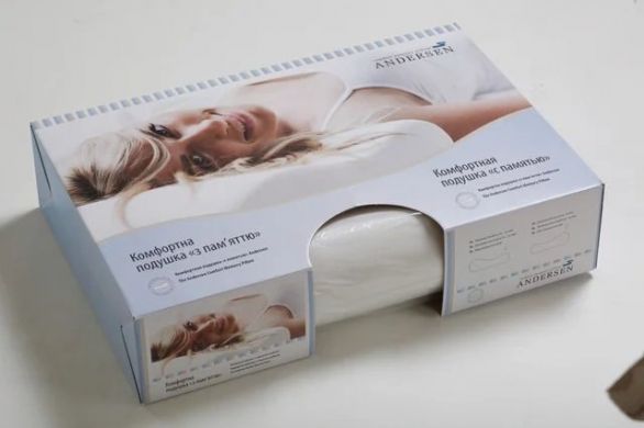 Ортопедична подушка для сну Andersen Комфортна з ефектом пам'яті CMP001