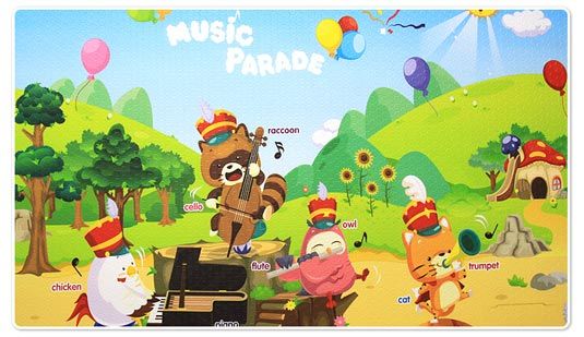 Музичний розвиваючий килимок Dwinguler Music Parade (2300х1400)