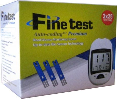 Тест смужки для глюкометра Finetest Auto-coding Premium 50 штук