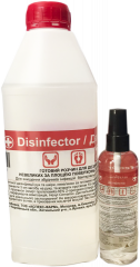 Антисептик для рук і шкіри Desinfector (матова пляшка) 1000 мл + 100 мл