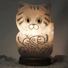 Соляна лампа Кіт 2 - 2,5 кг