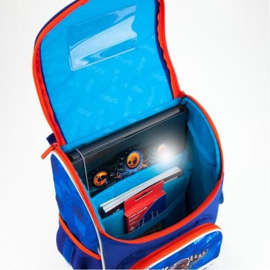 Школьный ортопедический рюкзак каркасный Motocross K18-501S-4